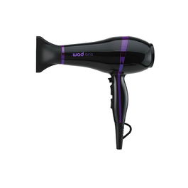 Wad Professional Beauty Secador Bris Negro/Lila 2100W Iónico con 2 Boquillas y Difusor