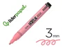 Liderpapel Rotulador Acrílico Base Agua Punta Redonda 3 mm Todo Tipo de Superficie Color Rosa Sakura
