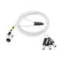 Mobilis 001326 Cable Antirrobo para Portátil con Llave, Acero, 1.8 m de Longitud, 4 mm de Diámetro, Color Blanco