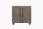 DKD Home Decor Aparador de Madera Tallado Gris