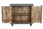 DKD Home Decor Aparador de Madera Tallado Gris