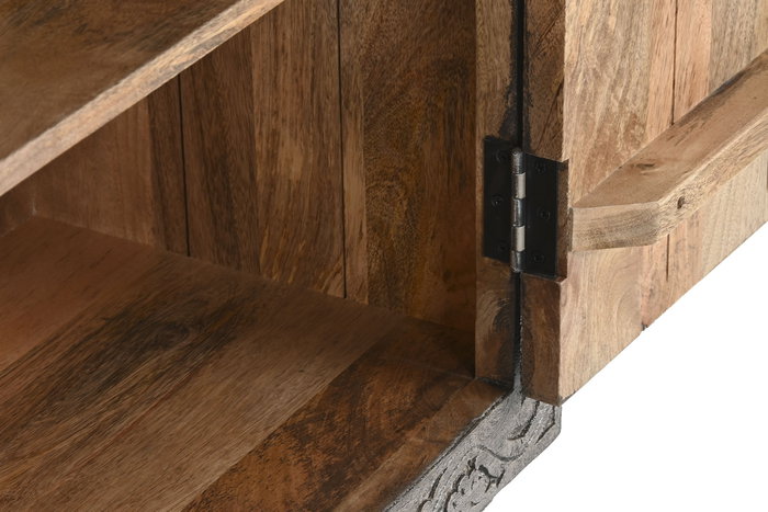 DKD Home Decor Aparador de Madera Tallado Gris