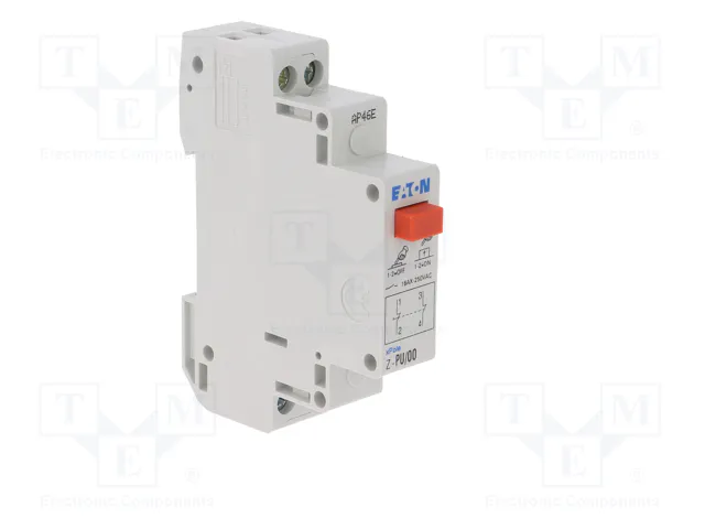 EATON ELECTRIC Interruptor de botón Z-PU rojo