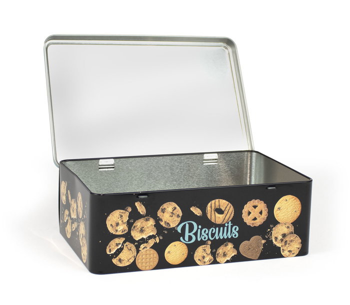 Quttin Bote Metal Biscuits 20 cm x 13 cm x 7 cm (12 Unidades)