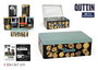 Quttin Bote Metal Biscuits 20 cm x 13 cm x 7 cm (12 Unidades)