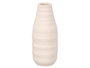GIFTDECOR Jarrón Sahara Botella Rayas Blanco Mediano