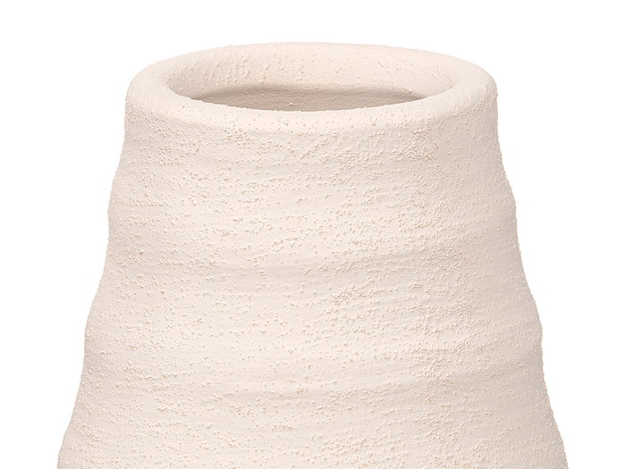 GIFTDECOR Jarrón Sahara Botella Rayas Blanco Mediano