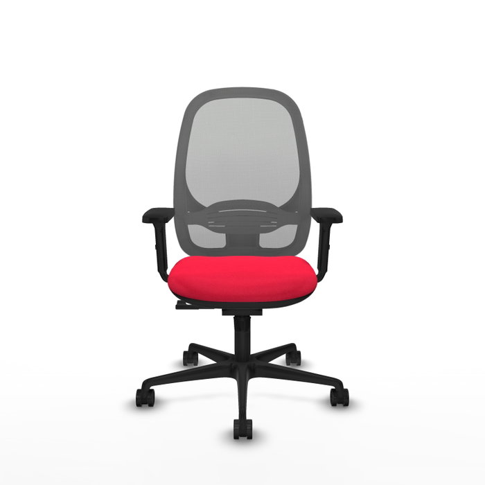 PIQUERAS Y CRESPO Silla de oficina Cilanco Rojo/Gris con mecanismo Sincro PIQUERAS Y CRESPO Silla de oficina Cilanco Rojo/Gris con mecanismo Sincro