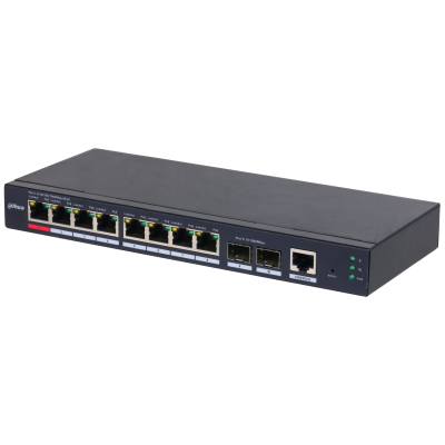 Dahua DH-S4210-8GT-110 Switch Industrial L2 Gestionable PoE Watchdog 8 Puertos Dahua DH-S4210-8GT-110 Switch Industrial L2 Gestionable PoE Watchdog 8 Puertos