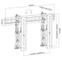 EQUIP Soporte de pared pop-out para pantallas de 37-70 pulgadas
