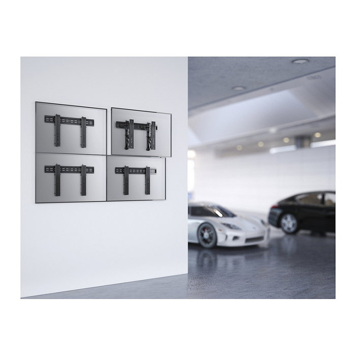 EQUIP Soporte de Pared para TV Pop-Out 1 Grado 45 Kg, Negro, para Pantallas 37"-70", VESA 200x200 a 600x400, Ref 650351