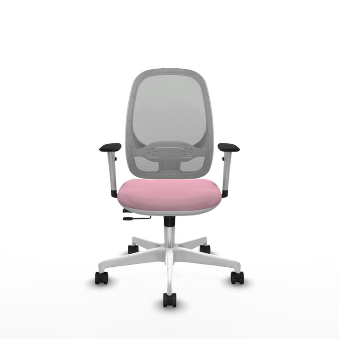 PIQUERAS Y CRESPO Silla de oficina Cilanco Rosa y Gris