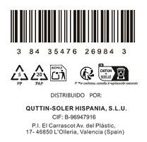 Quttin Cuchillo Pelador Sybarite 9 cm (24 Unidades)