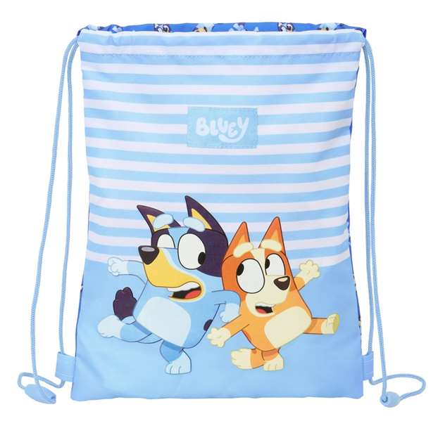 Safta Saco Plano Junior Bluey Let's Play 26x34x1 cm