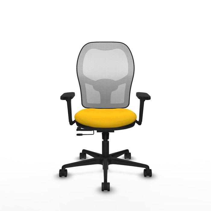PIQUERAS Y CRESPO Silla de oficina Jorquera Amarillo/Blanco