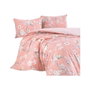 Aucune Juego de Cama Color Polvo con Funda Nórdica y 2 Fundas de Almohada