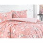 Aucune Juego de Cama Color Polvo con Funda Nórdica y 2 Fundas de Almohada