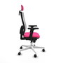 PIQUERAS Y CRESPO Silla de oficina Horna Rosa y Blanco