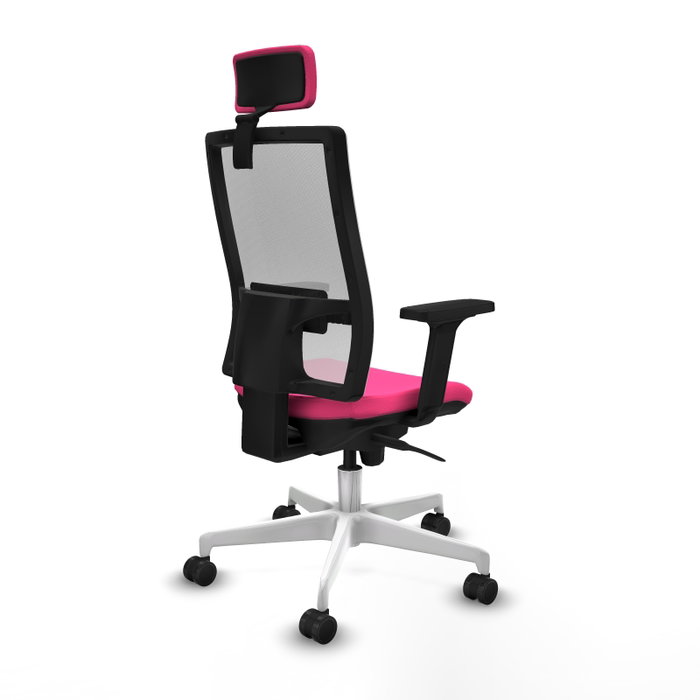 PIQUERAS Y CRESPO Silla de oficina Horna Rosa y Blanco PIQUERAS Y CRESPO Silla de oficina Horna Rosa y Blanco