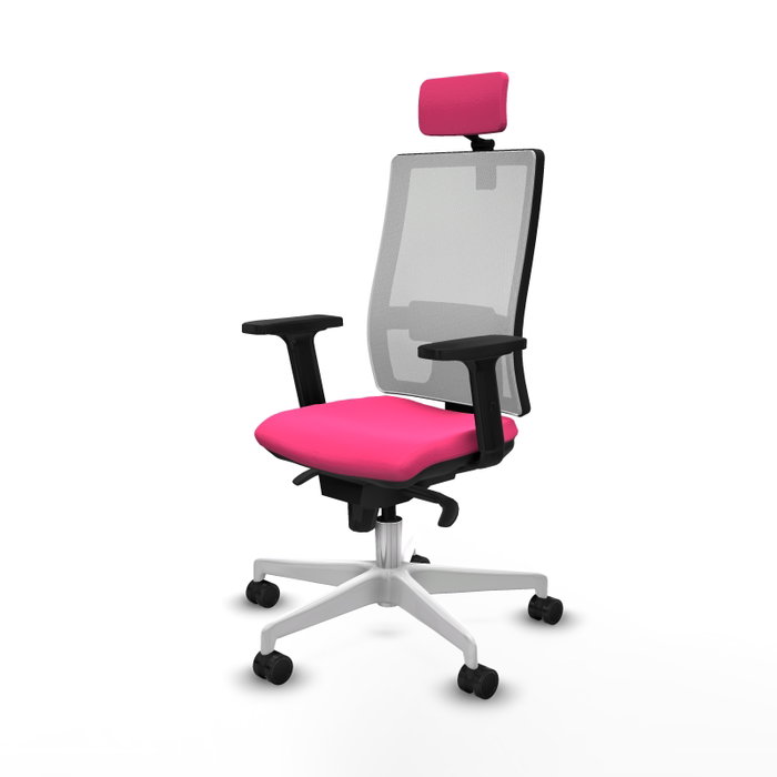 PIQUERAS Y CRESPO Silla de oficina Horna Rosa y Blanco PIQUERAS Y CRESPO Silla de oficina Horna Rosa y Blanco