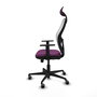 PIQUERAS Y CRESPO Silla de oficina Jorquera Morada con mecanismo Sincro/Traslack
