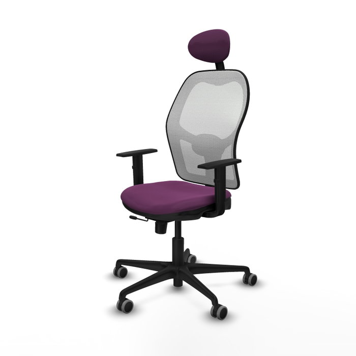 PIQUERAS Y CRESPO Silla de oficina Jorquera Morada con mecanismo Sincro/Traslack