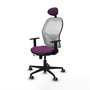 PIQUERAS Y CRESPO Silla de oficina Jorquera Morada con mecanismo Sincro/Traslack