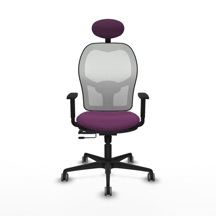 PIQUERAS Y CRESPO Silla de oficina Jorquera Morada con mecanismo Sincro/Traslack