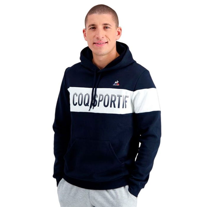 Sudadera con Capucha Hombre Le coq sportif BAH Hoody N°1 M sky Azul marino 8-10 Años