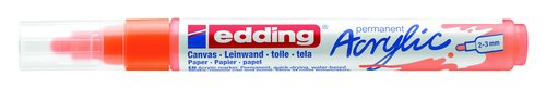 EDDING Marcador Acrylic 5100 Cónico 2-3 mm Naranja Neón (Set de 10) EDDING Marcador Acrylic 5100 Cónico 2-3 mm Naranja Neón (Set de 10)