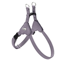 Hunter Arnés Soho Mini para Perros Pequeños y Cachorros XXS-XS, Cuerpo Ajustable 28-34 cm, Color Lila, Cuero Ligero y Suave