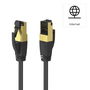 Cable de Red Rígido S/FTP Categoría 8 Hama 00200692 Negro 1,5 m