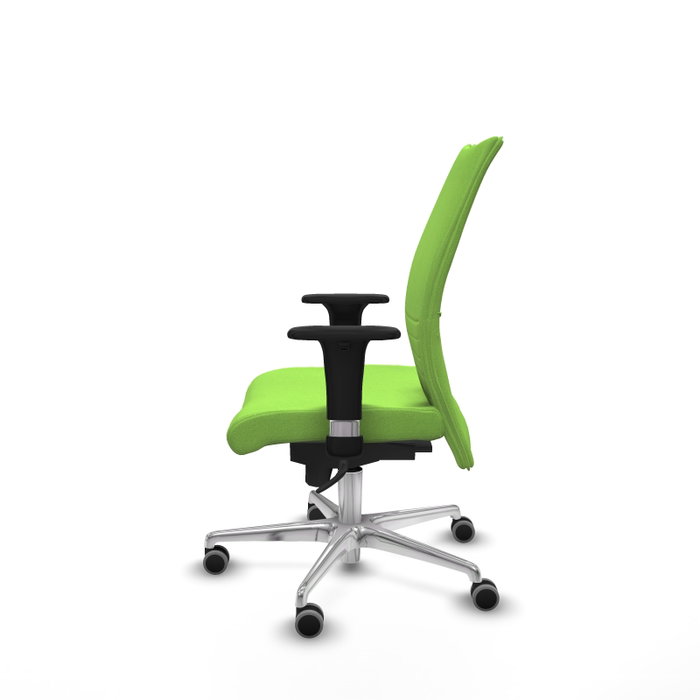 PIQUERAS Y CRESPO Silla Albacete Confidente Sincro Pistacho con Base de Aluminio y Brazos 1D