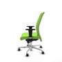 PIQUERAS Y CRESPO Silla Albacete Confidente Sincro Pistacho con Base de Aluminio y Brazos 1D