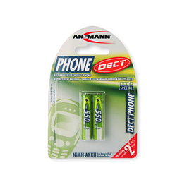 Ansmann 5035523 Batería recargable NiMH 1.2V 550mAh Verde para teléfonos DECT