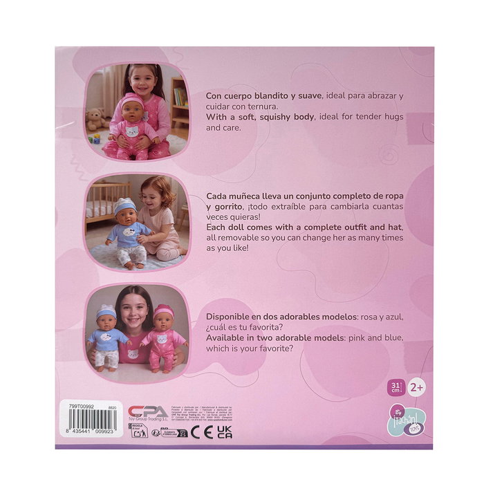 Tachan Muñeca Blandita 31Cm Surtida En Expositor 6 Und T00992