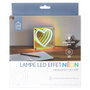 Home Deco Factory Letrero LED Neon Corazón en Acrílico y PVC, Alimentación USB 5V, 5W