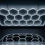 Lámpara LED Hexagonal 6000K 500W 55000 lúmenes 14 Hexágonos 44cm + Rectángulo 500cm