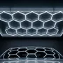 Lámpara LED Hexagonal 6000K 500W 55000 lúmenes 14 Hexágonos 44cm + Rectángulo 500cm