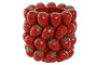 DKD Home Decor Jarron Tropical Rojo Gres 23 x 34 x 23 cm