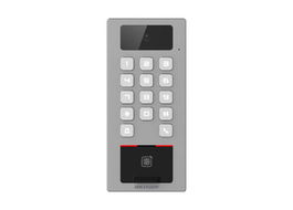 Hikvision Terminal Control de Accesos Tarjetas Mifare DESfire Código PIN Videoportero SIP IK09 IP65