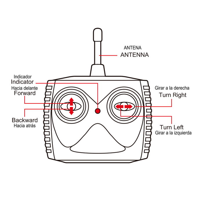 Tachan Buggy Car Rojo 1:18 T01011 Radio Control