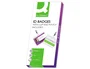 Q-connect Bolsa de plastificar 67x98 mm 125 mc con clip para tarjetas de visita caja de 25 unidades