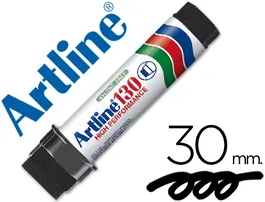 Artline Rotulador PosterMarker EK-130 Negro Tinta Permanente Trazo 30mm Recargable