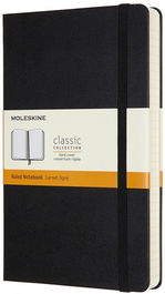 Moleskine QP060EXP Libreta Clásica Mayor Grosor Negra L (13x21cm) Rayada Tapa Dura
