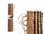 Giftdecor Alfombra Natural Rayas Negra 70 x 140 cm (Set de 8)
