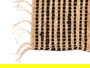 Giftdecor Alfombra Natural Rayas Negra 70 x 140 cm (Set de 8)