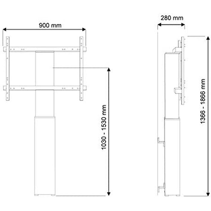 Soporte TV Neomounts PLASMA-W2250BLACK 42" 100" 130 Kg