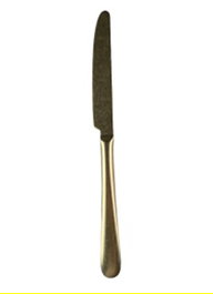 SUMMA Cuchillo de Mesa Champagne Vintage, Acero Inoxidable, Bamberg, 240 mm (Set de 12)