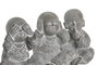 DKD Home Decor Figura de Buda en Cemento Gris Surtida